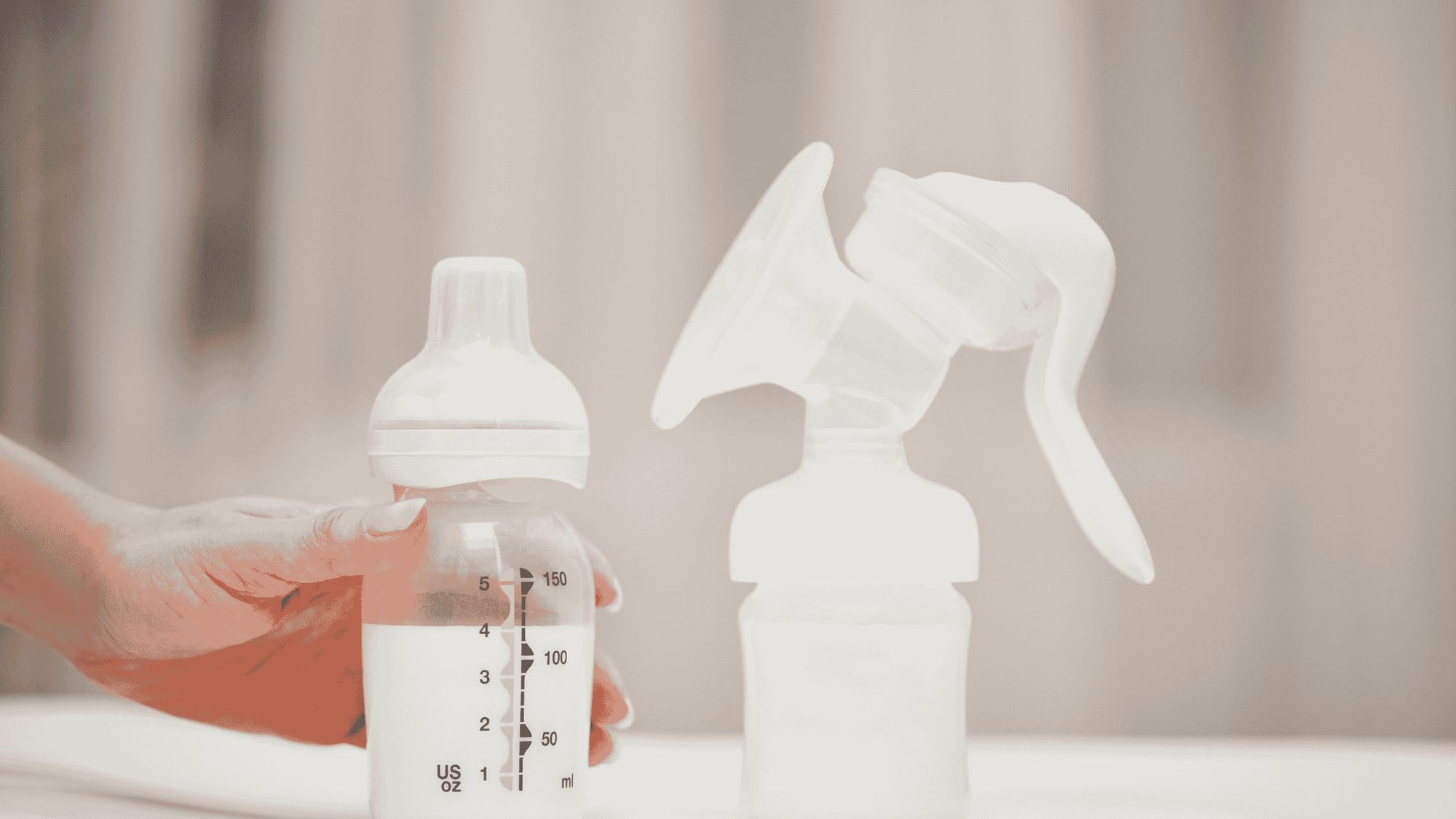 silicone breast pump and flange