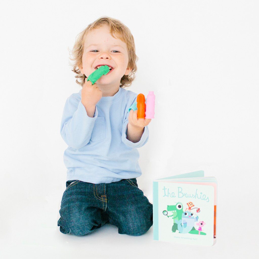 Baby-using-The-Brushies-Baby-Toothbrush-Infant-product-Safe-for-Children