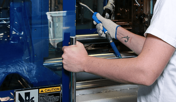 injection molding machine at extreme molding warehouse in watervliet ny